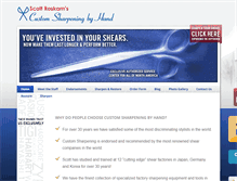 Tablet Screenshot of customsharpening.com